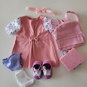 New Deluxe Our Generation 18 Inch Doll School Outfit & Accessories Gift Package
